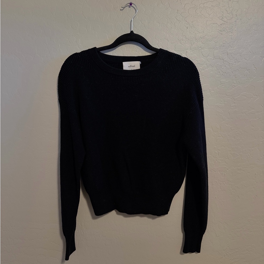 Wilfred Black Crew Neck Sweater